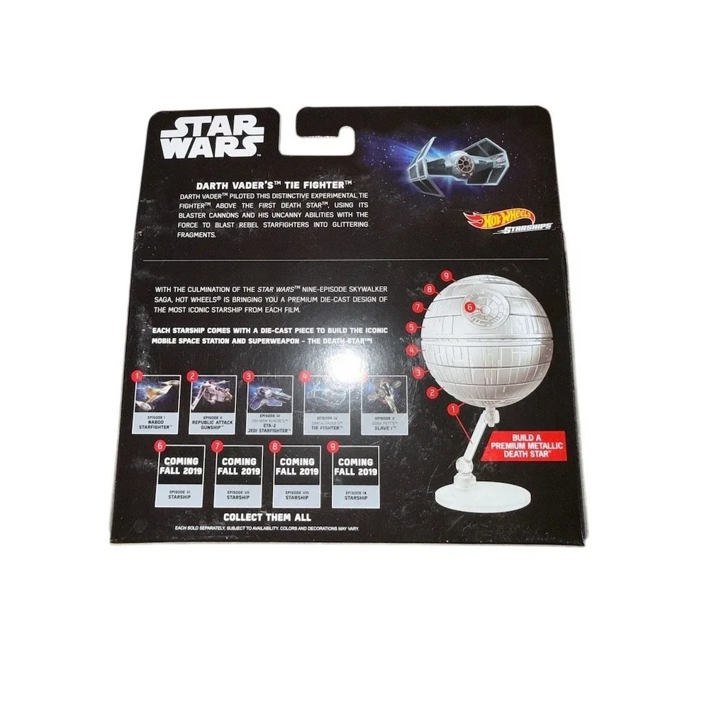 Hot Wheels Star Wars Starships Darth Vader TIE Fighter‎ Commemorative 4/9